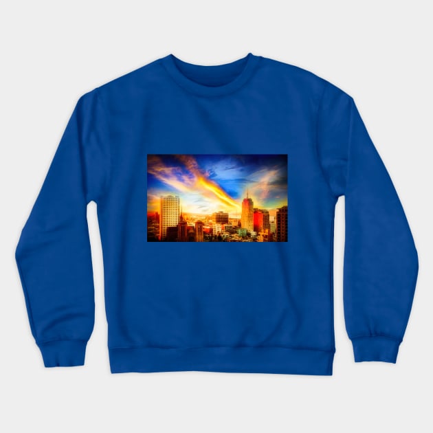 City Lights Crewneck Sweatshirt by jasminaseidl